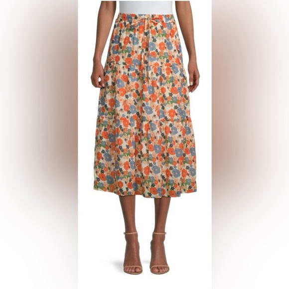 Trovata Dresses & Skirts - Trovata Makena skirt in marina floral size large